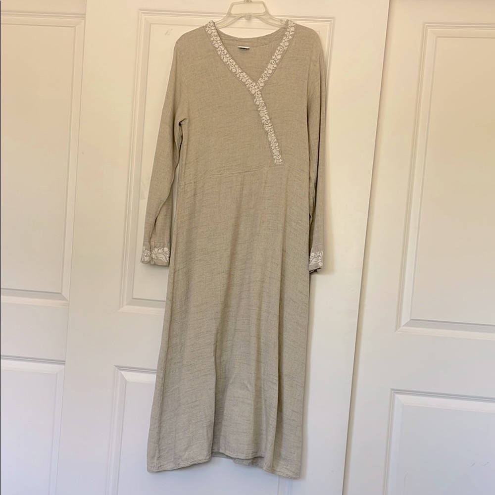 CP Shades Soray Linen Blend Dress Medium Renaissance